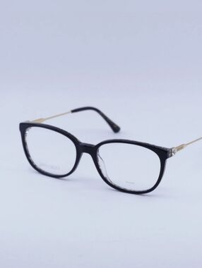 Jimmy Choo JC302 07T3 00 Black/Gold 53mm Glasses Clear Lenses